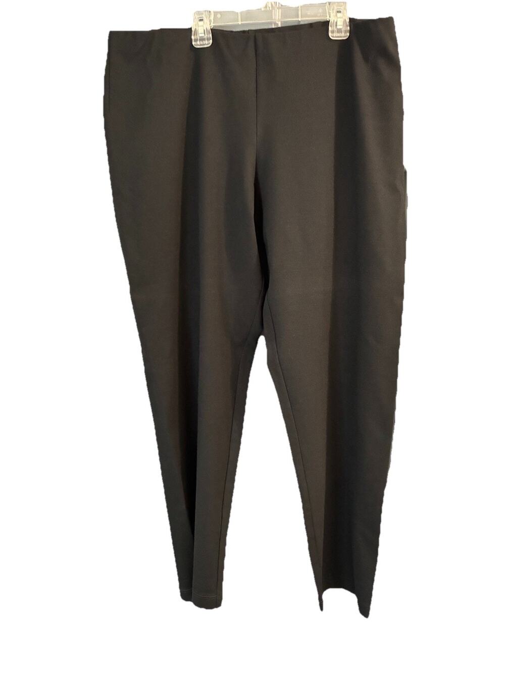 Eileen Fisher Womens Black Wide-Leg Pants Pull-On Tencel Size XL